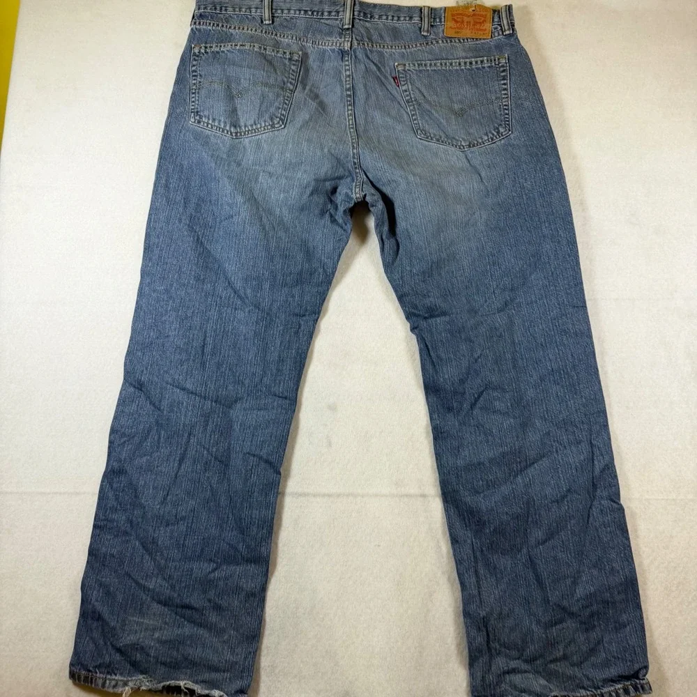 Levis 559 Relaxed Straight Jeans‎ Mens 42x32 Medium Wash Blue Denim 00559-0202
